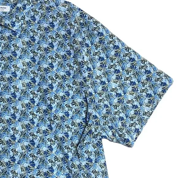 Tommy Bahama Shirt Men's 3XLT Big & Tall Bahama Coast Chico Palms Blue NEW